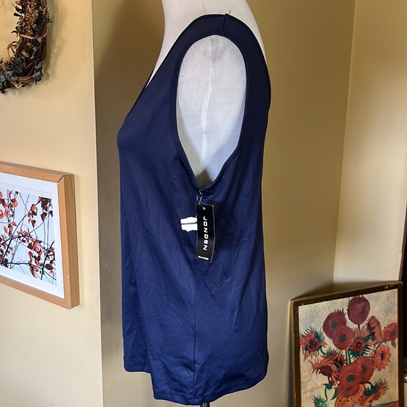 JONDEN Size XL Reversible V-Neck & Scoopneck Classic Tank Navy STRETCHY $49 NEW - Picture 5 of 11